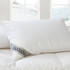 Double Chamber White Hungarian Goose Down and Feather Pillow by Baksana