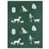 Dogs N Green Tea Towel by Linens & More