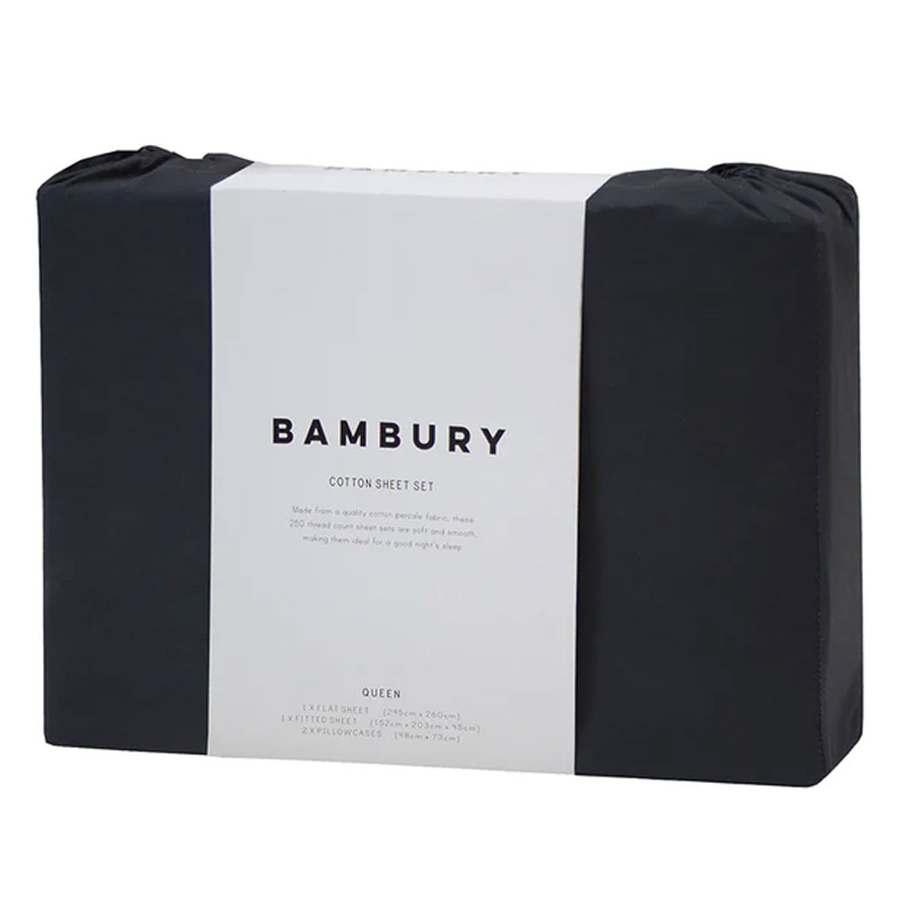 250TC Cotton Queen Sheet Set by Bambury queenb