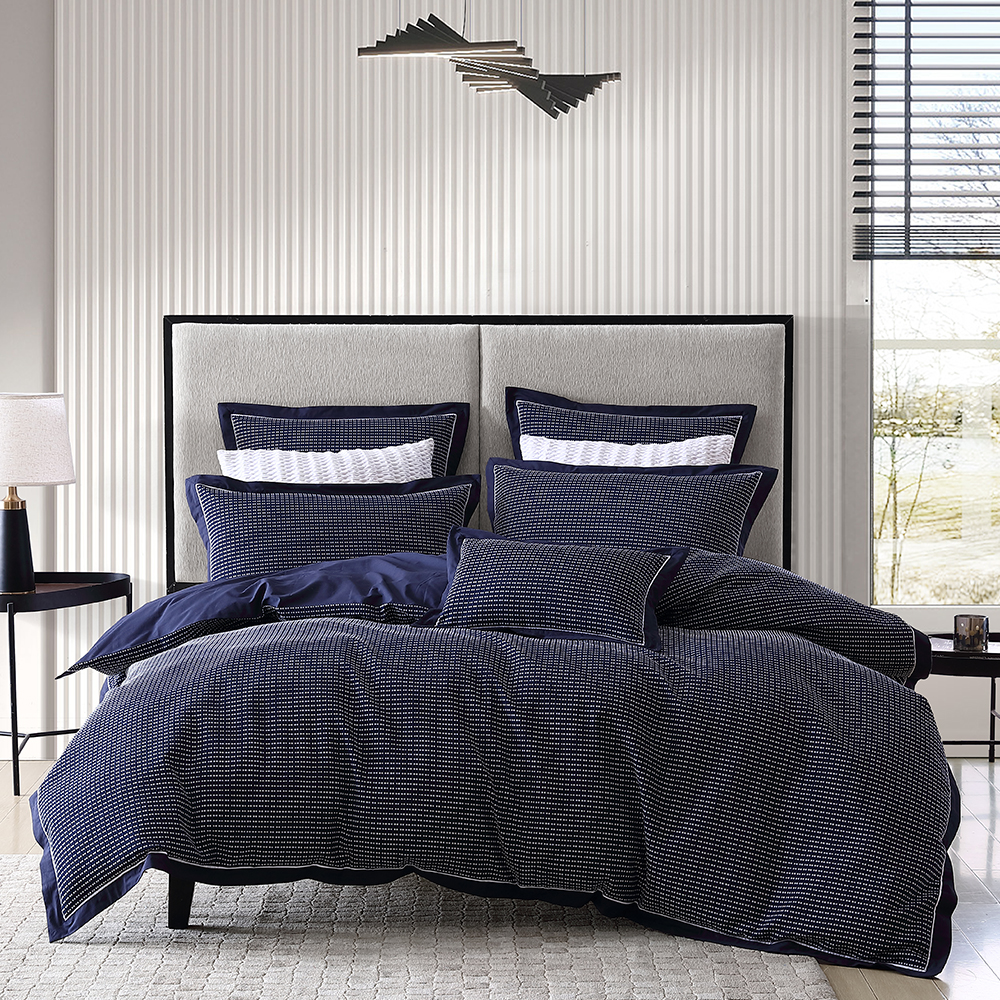 Eddie Bauer Ticking Stripe Duvet Cover Set In Navy, Twin