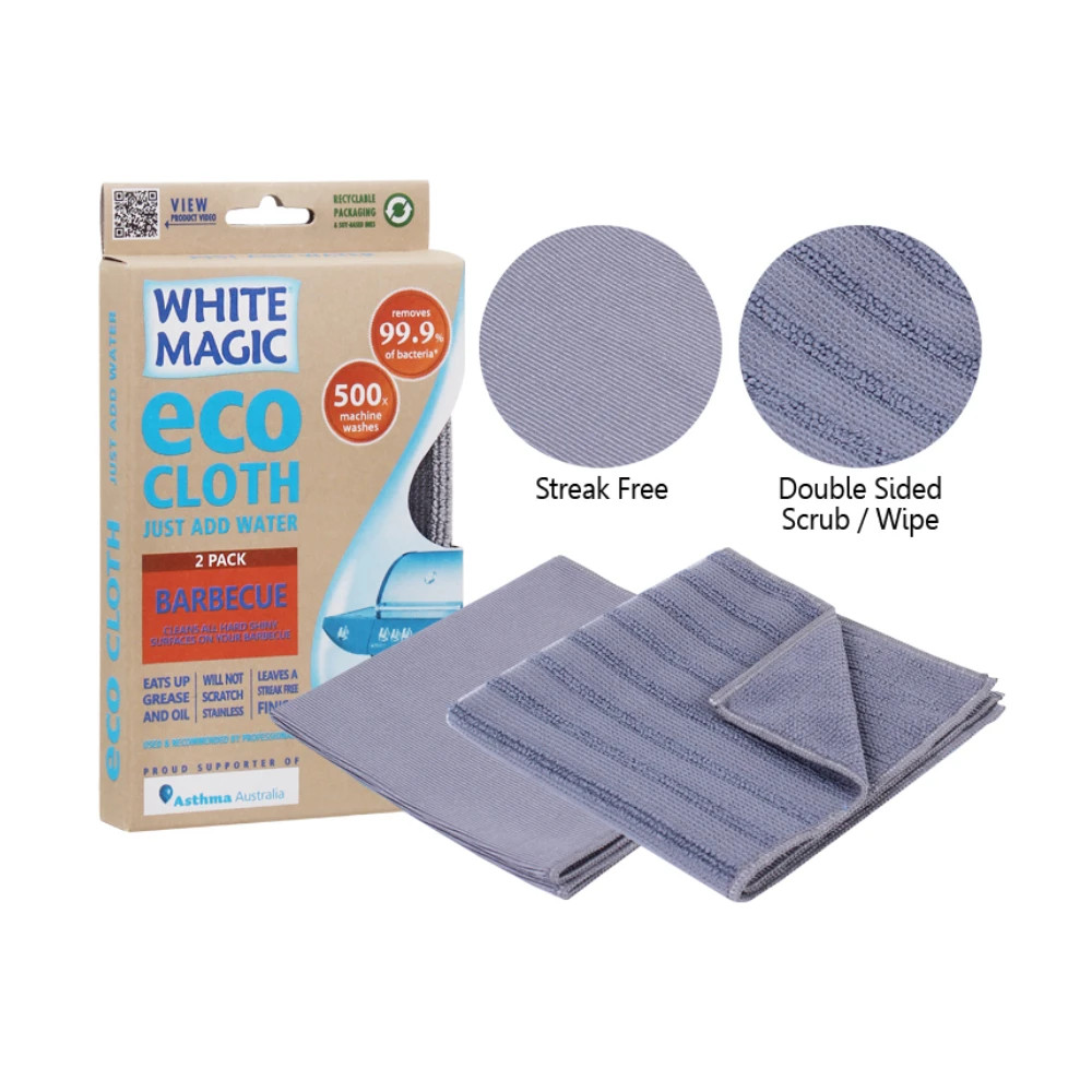 Eco Cloth Barbecue Cloth 2 Pack by White Magic | queenb.co.nz | Shop Online