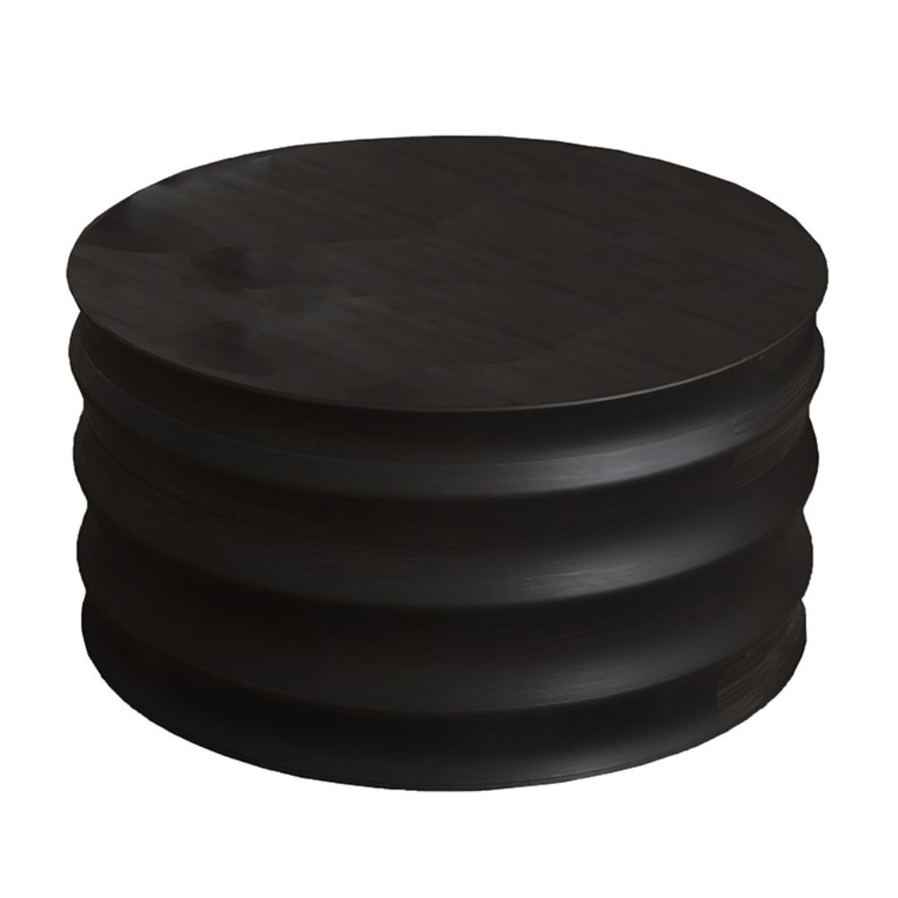 Shop Online Wooden Drum Coffee Table Black by Le Quality Home Décor