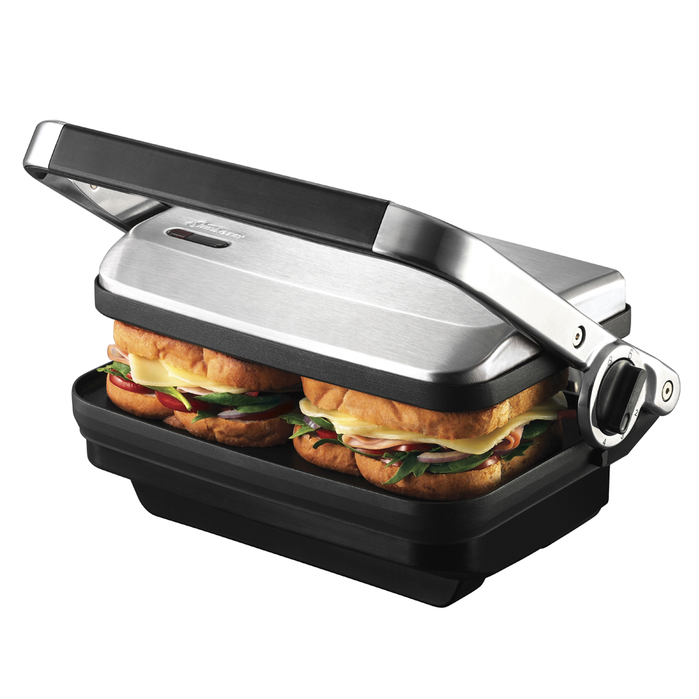 sunbeam compact cafe grill 2 slice sandwich press
