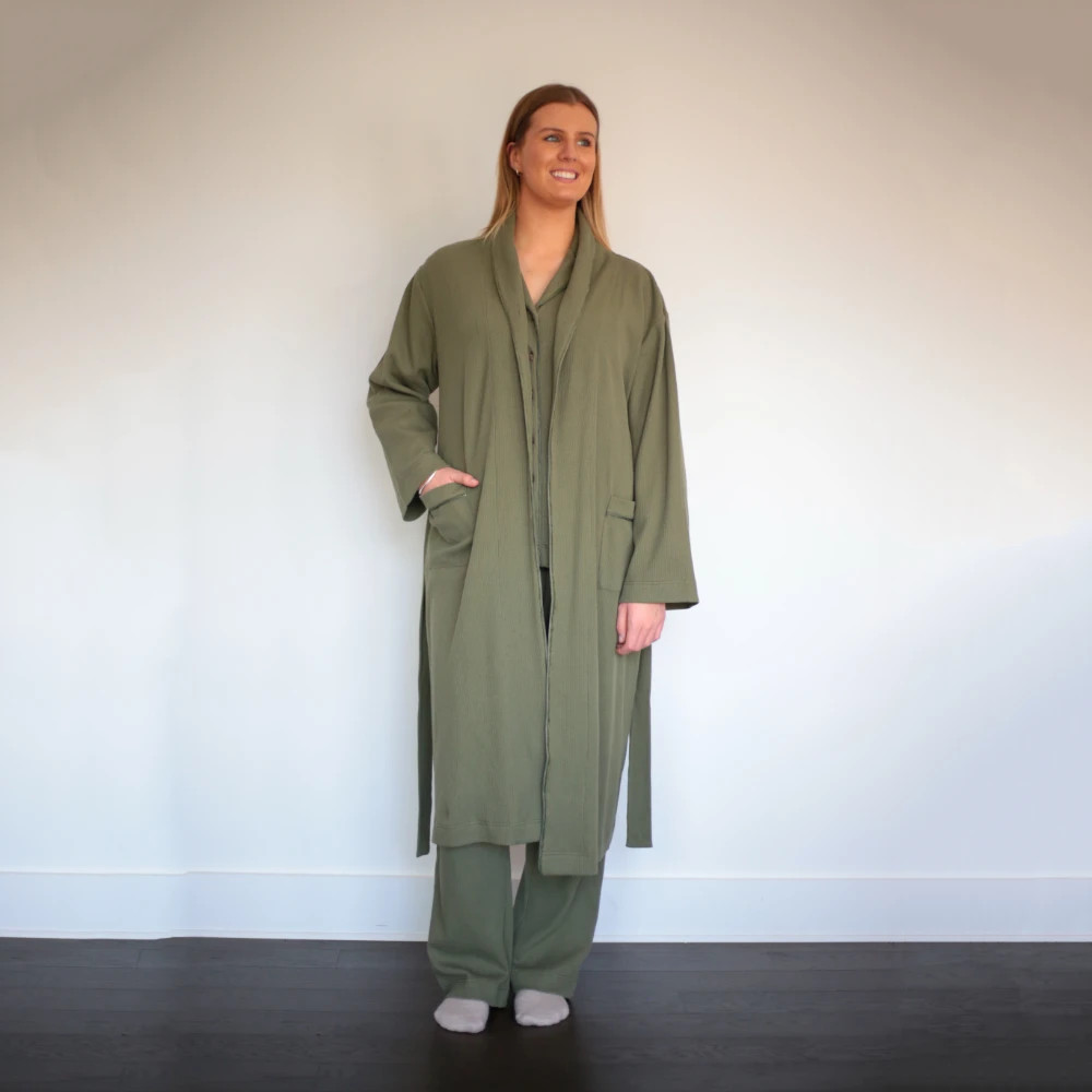 Fikiru Robe Purchase Willow Robe by MM Linen | queenb.co.nz