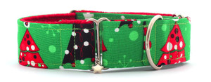 Martingale Collar [Xmas Trees Green]