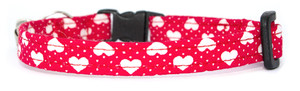 Cat Collar [Love Hearts-Red]