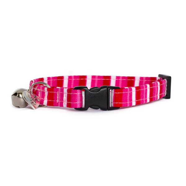 Cat Collar [Pink Red Stripes]