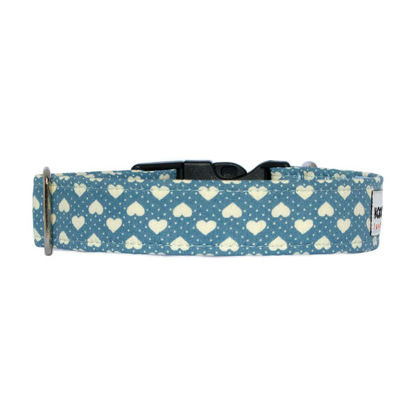 Clasp Collar [Blue Hearts]