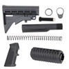 AR-15 Furniture Set Complete Stock Assembly (Black)