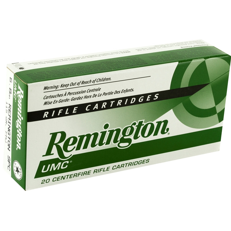 Remington 6.8 SPC 115gr FMJ/MC (Box of 20)