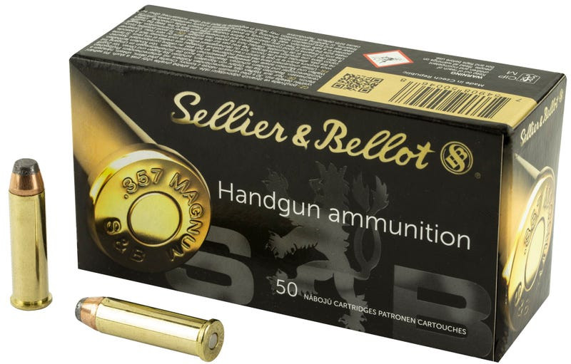 Sellier and Bellot 357 Magnum 158gr SP (Box of 50)