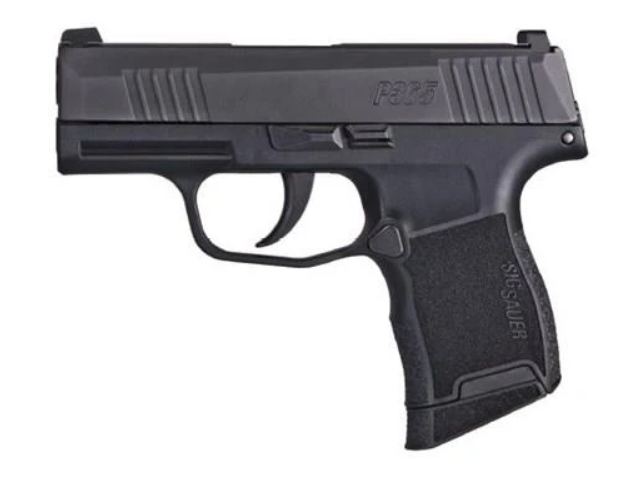 Sig Sauer 9mm 3659BXR3 P365 3.10" Barrel with 2 10rd Magazines Black Nitron Black Polymer Grip (New)