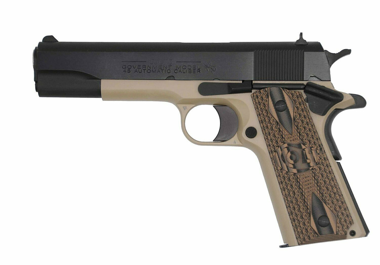Colt 1911 45 ACP 5" Barrel TALO McMillan Tan Cerakote Robert Coyle Collection with Personal Letter and Signed Certificate of Authenticity from Robert Coyle (Serial #205 of 400)