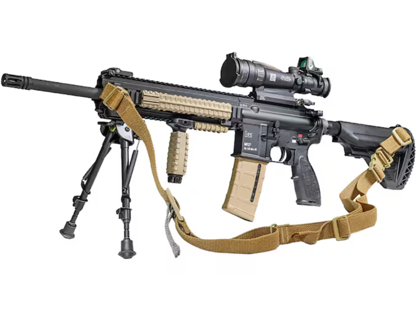 H&K Deployment Kit MR27 5.56x45mm NATO Semi Automatic Rifle 16.5" Matte Threaded Barrel Anodized Black Frame Black Pistol Grip with Scope (New)