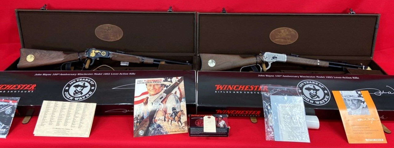 John Wayne 100th Anniversary Matched Pair Commemorative (Matching Serial Numbers)