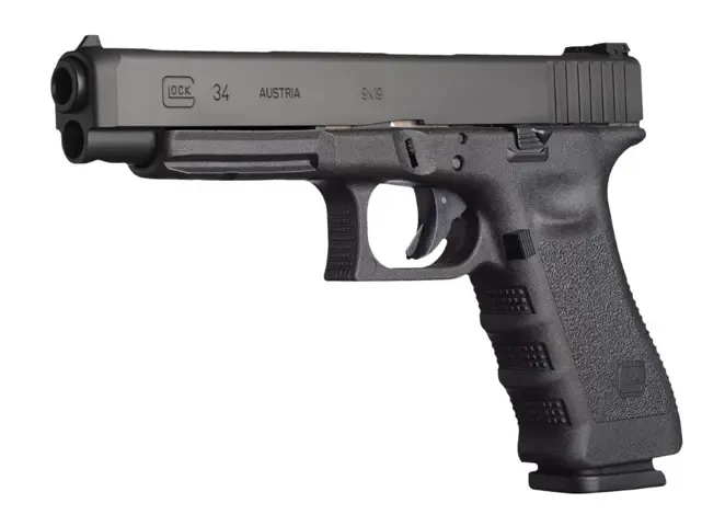 Glock 34 9mm Gen3 5.32" Barrel Adjustable Sights with 2 17rd Magazines (New in Box)