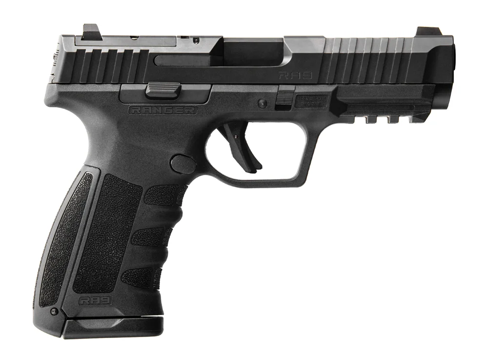 Ranger 9mm Black 4.25" Barrel with 2 17rd Magazines FXD Cleaning Brushes Mag Loader and Extra Backstrap (New in Case)