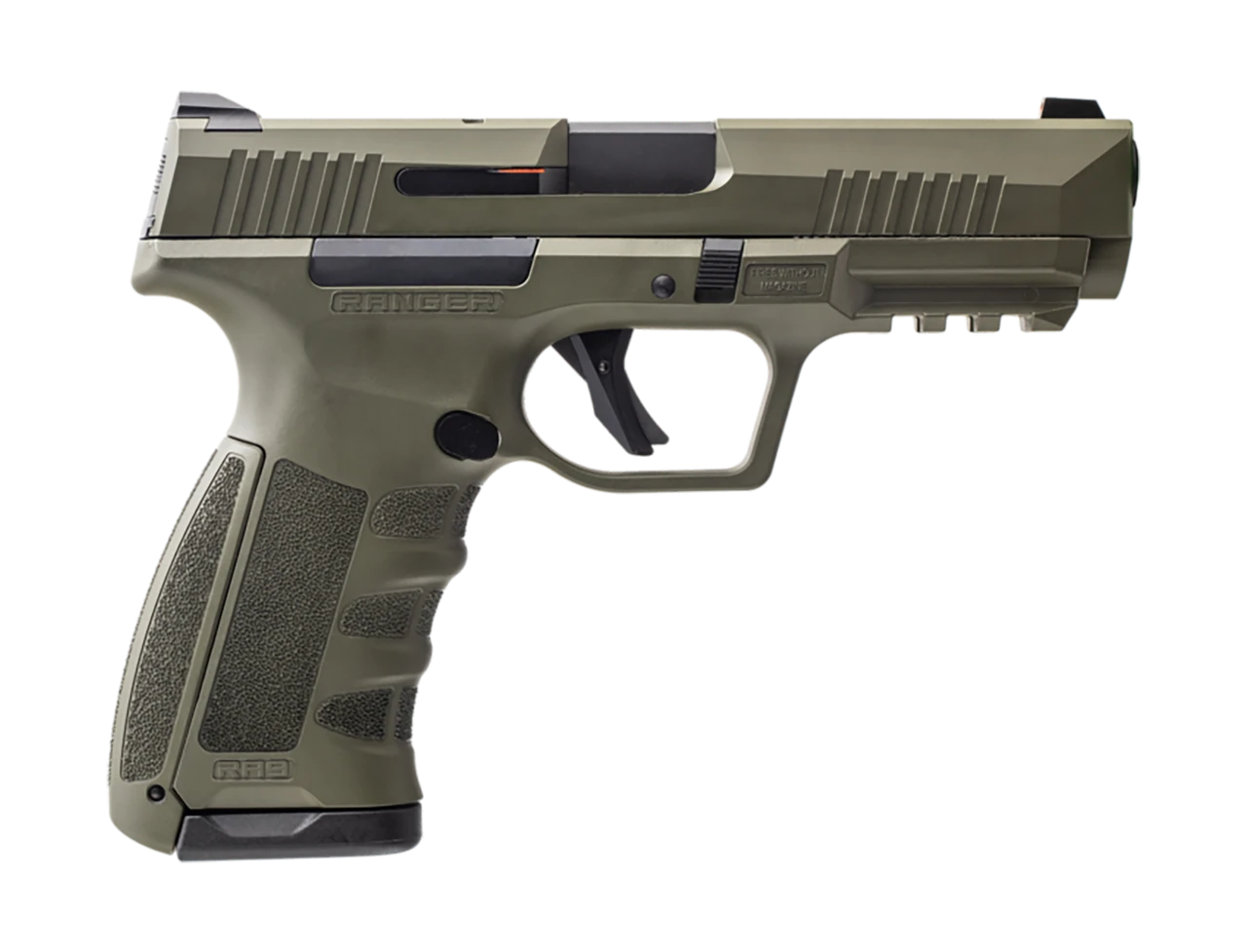Ranger 9mm OD Green 4.25" Barrel with 2 17rd Magazines FXD Cleaning Brushes Mag Loader and Extra Backstrap (New in Case)