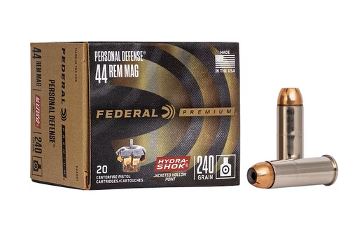 Federal Personal Defense 44 Magnum 240gr JHP (Box of 20)