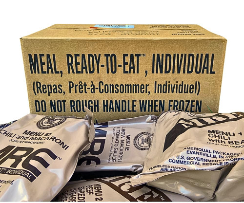 MRE Single Meal Menu A & B Mixed (Recently Packed)