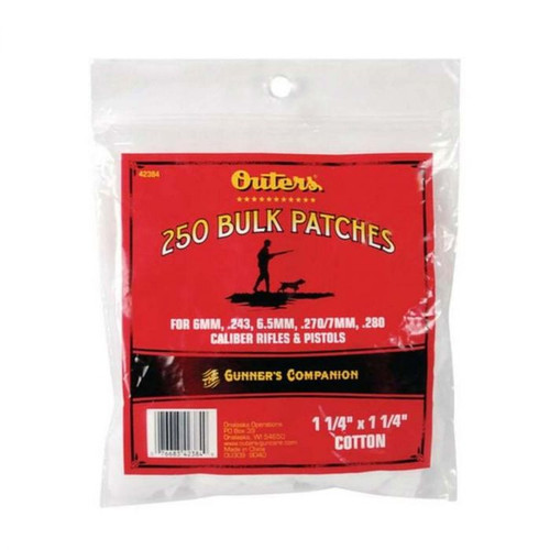 Outers Gun Cleaning Patches 250pk