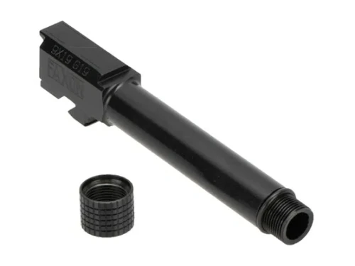 Glock 19 9mm Threaded Barrel with Thread Protector (Black 416 Stainless Steel)