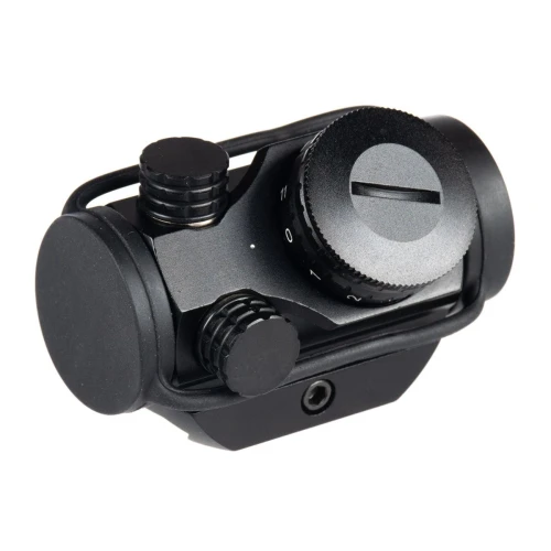 TacFire 1x20mm 4 MOA Red/Green Illuminated Dot Black Sight with 1" Riser Mount and Magnifier (RD010)
