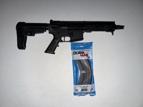 Davidson Defense DD-15 7.62x39 7.5" Threaded Barrel 4lb Shoe Trigger SBA3 Pistol Brace Black Color with 30rd Magazine (New)