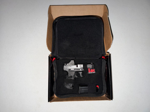 H&K CC9 Micro 9mm 3.32" Barrel Black (New) with Two 10rd Magazines and Soft Carry Case and Optic