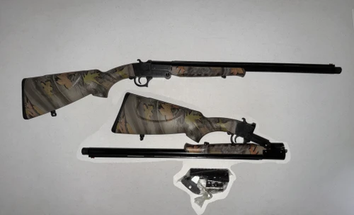 American Tactical 12ga Nomad Single Shot 23" Vent Rib Barrel with 3" Chamber Scope Mount and 1 Extra Choke (Camo)