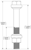 Tubbing Bolt Assembly Grade 8.8 (M39 X 300MM) DWG # 26673