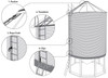 Grain Bin Fall Protection System - Corrugated Bin C 40'