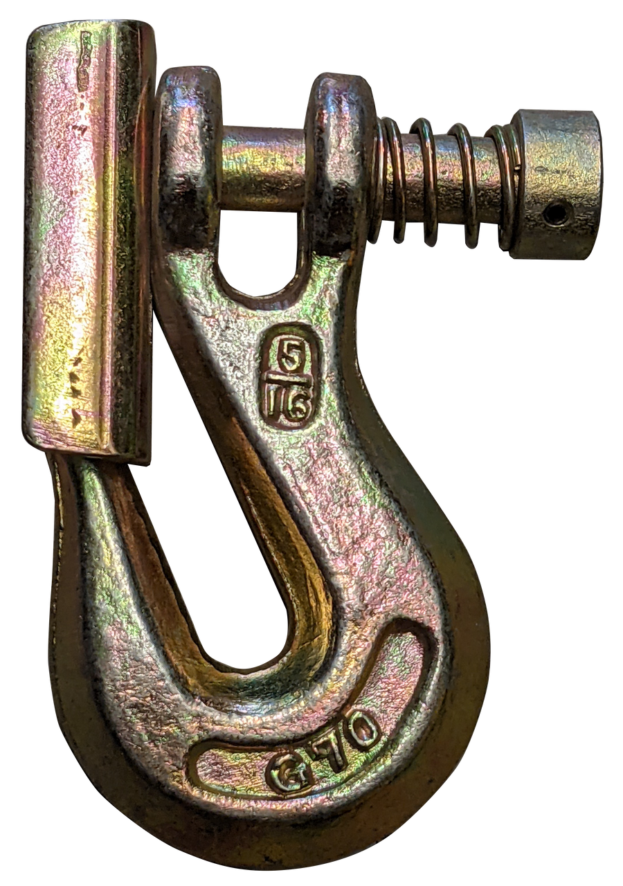 20 of 828 Clevis Grab Hook with Latch - Gr70, 5/16