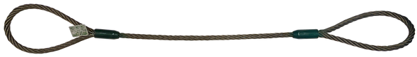 Sling Wire Rope Flemish Eyes 3/8" x 8' WLL 2,800lbs