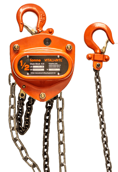 Chain Hoist Vitali .5 Tonne  10 FT x 1 Fall