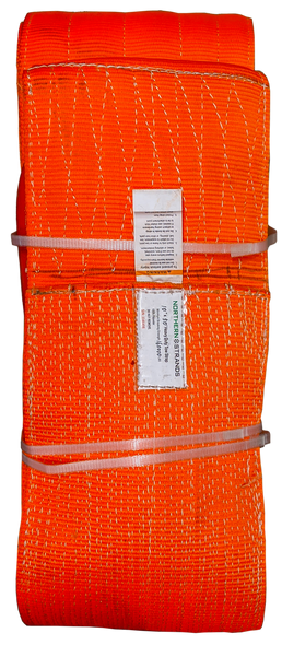 Tow Strap w/ D-Rings, 2 Ply, 160,000lbs Orange 10" x 50'