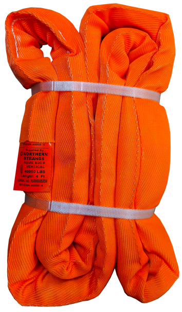 Round Sling Polyester Orange 40,000lb x 4'