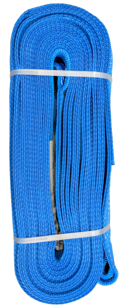 Tow Strap, 2 Ply, 128,000lbs Blue 8" x 50'