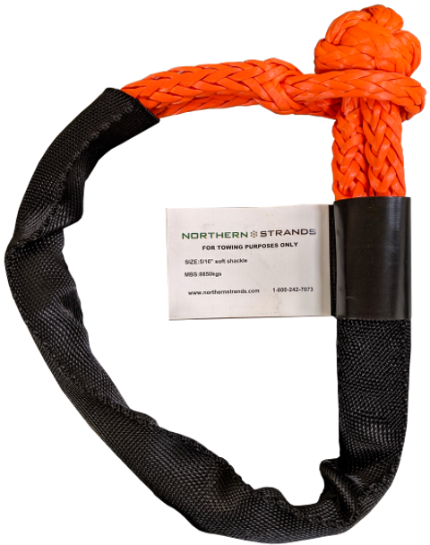 Synthetic Soft Shackle Dyneema 5/16" Off Road Color Orange