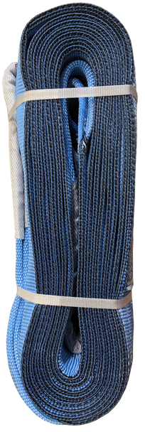 Tow Strap, 2 Ply, 128,000lbs Blue 8" x 20'