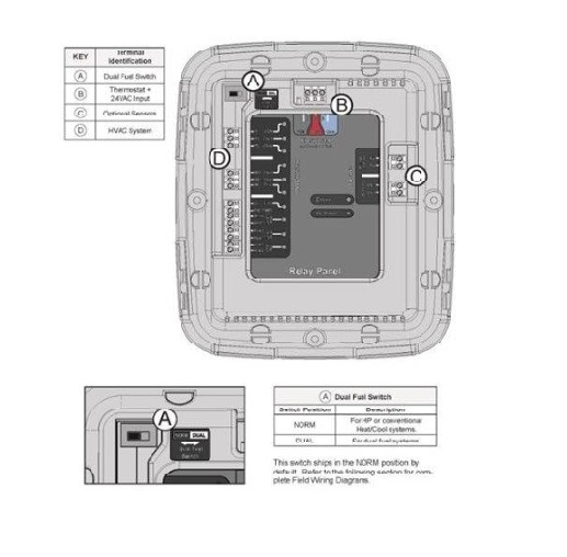 Trane BAY24VRPAC52DCA Conventional 24 Volt HVAC System Interface Relay