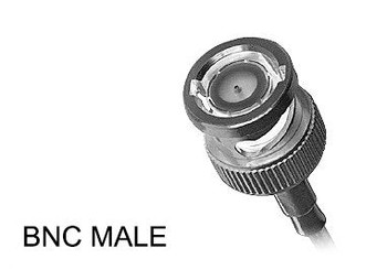 Standard BNC Male Connector for LMR195, RG-58/U Cables