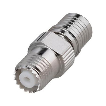 QMA Male to Mini-UHF Female Adapter - RF Industries