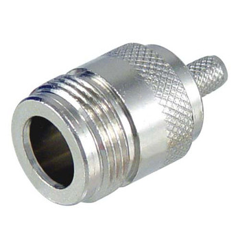 Type N Female Crimp Connector for RG58 and 195-Series Coaxial Cable Type N Female Crimp Connector for RG58 and 195-Series Coaxial Cable