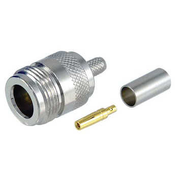 Type N Female Crimp Connector for 200-Series Coaxial Cable