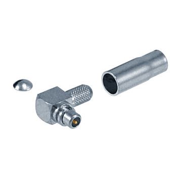 MMCX-Male Crimp Right Angle Connector for RG316 Coaxial Cable