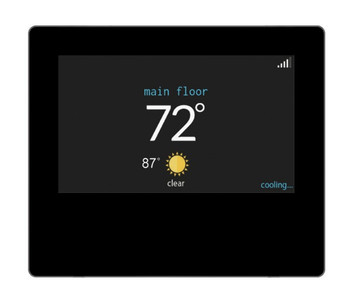 Comfortmaker SYST0201CW Ion Black Programmable Thermostat