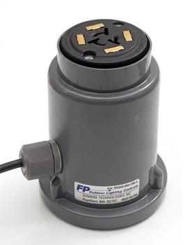 240V AC to 120V AC Streetlight Power Tap Adapter, 100W, With Ground Lug, 10ft