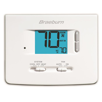 Braeburn 1020NC, Builder Value Non-Programmable Dual Powered Thermostat 1H/1C