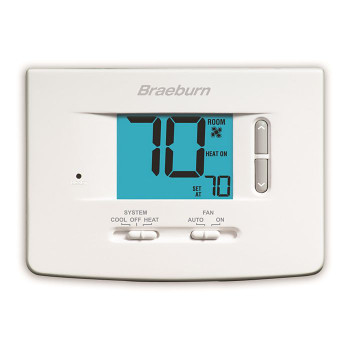 Braeburn 1020, Economy Non-Programmable  1H / 1C Thermostat with 3" Display